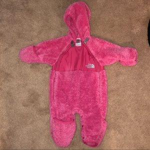 Infant Girls Northface Fleece Romper